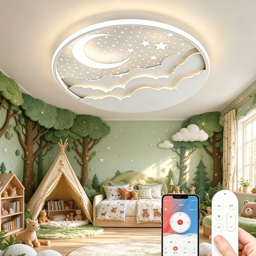 Moderne kinder led deckenlampe - kinder,