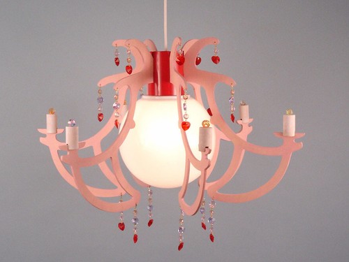 Kinderlampe rosa romantische