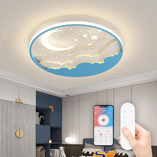 Blau led kinder deckenlampe - led,