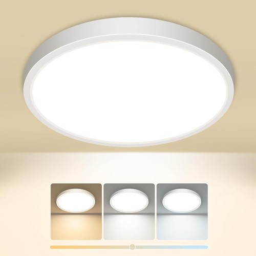 Deckenlampe led flach ø18cm - flach,