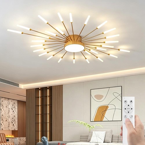 Gold led dimmbar deckenleuchte - gold,